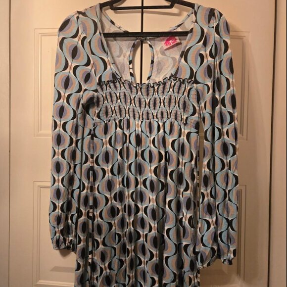 *RARE!  Vintage Lipsy London Geometric Print Mini Dress SIZE S -  UK8 US4 - Picture 3 of 7